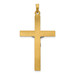 14K Two-tone Gold INRI Hollow Crucifix Pendant 44mm length - (B11-611) 14K Two-tone Gold INRI Hollow Crucifix Pendant 44mm length - (B11-611)