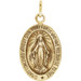 14K Yellow Gold 19x14mm Oval Miraculous Medal - (B15-918) 14K Yellow Gold 19x14mm Oval Miraculous Medal - (B15-918)
