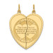 14K Yellow Gold Mizpah Charm Pendant - (A98-615)