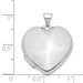 14K White Gold Polished Heart-Shaped Domed Locket 26x22mm - (A99-783)
