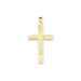 14K Yellow Gold Floral Design Cross Pendant - (B11-163) 14K Yellow Gold Floral Design Cross Pendant - (B11-163)
