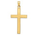 14K Yellow Gold Cross Pendant - (B11-289)