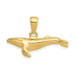 14K Yellow Gold 3-D Humpback Whale Pendant - (A84-392) 14K Yellow Gold 3-D Humpback Whale Pendant - (A84-392)