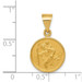 18K Yellow Gold Saint Christopher Medal Pendant - (A86-707)