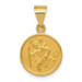 18K Yellow Gold Saint Christopher Medal Pendant - (A86-707)