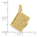 14K Yellow Gold 3-D With Moveable Pages Prayer Of Jabez Book Charm Pendant - (A92-910) 14K Yellow Gold 3-D With Moveable Pages Prayer Of Jabez Book Charm Pendant - (A92-910)