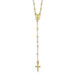 14K Yellow Gold Polished & Diamond-cut with 3in ext. Rosary Necklace - length: 20 inches - (B22-645) 14K Yellow Gold Polished & Diamond-cut with 3in ext. Rosary Necklace - length: 20 inches - (B22-645)