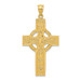 14K Yellow Gold Celtic Cross Pendant 46mm length - (A83-889) 14K Yellow Gold Celtic Cross Pendant 46mm length - (A83-889)