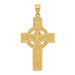 14K Yellow Gold Celtic Cross Pendant 46mm length - (A83-889) 14K Yellow Gold Celtic Cross Pendant 46mm length - (A83-889)