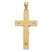 14K Two-tone Gold INRI Crucifix Pendant 41mm length - (A84-104) 14K Two-tone Gold INRI Crucifix Pendant 41mm length - (A84-104)