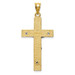 14K Two-tone Gold INRI Crucifix Pendant 41mm length - (A84-104) 14K Two-tone Gold INRI Crucifix Pendant 41mm length - (A84-104)
