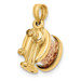 14K Yellow Gold 3-D Moveable Pencil Sharpener Charm Pendant - (A92-373) 14K Yellow Gold 3-D Moveable Pencil Sharpener Charm Pendant - (A92-373)