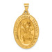 14K Yellow Gold Saint Christopher Medal Pendant 21mm width - (A97-926) 14K Yellow Gold Saint Christopher Medal Pendant 21mm width - (A97-926)