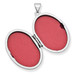 14K White Gold Scroll Oval Locket 26x20mm - (A99-332)