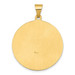 14K Yellow Gold Polished and Satin St. Joseph Medal Pendant 25mm width - (B11-396)
