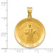 14K Yellow Gold Polished and Satin St. Jude Thaddeus Medal Pendant 25mm width - (B11-484) 14K Yellow Gold Polished and Satin St. Jude Thaddeus Medal Pendant 25mm width - (B11-484)