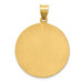 14K Yellow Gold Polished and Satin St. Jude Thaddeus Medal Pendant 25mm width - (B11-484) 14K Yellow Gold Polished and Satin St. Jude Thaddeus Medal Pendant 25mm width - (B11-484)