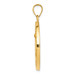 14K Yellow Gold Polished and Satin St. Michael Medal Pendant 25mm width - (B11-610) 14K Yellow Gold Polished and Satin St. Michael Medal Pendant 25mm width - (B11-610)
