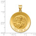 14K Yellow Gold Polished and Satin St. Michael Medal Pendant 25mm width - (B11-610) 14K Yellow Gold Polished and Satin St. Michael Medal Pendant 25mm width - (B11-610)