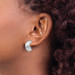 14K White Gold Non-pierced Earrings - (B44-243) 14K White Gold Non-pierced Earrings - (B44-243)