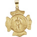 14K Yellow Gold 25mm Hollow St. Florian Medal - (B16-248) 14K Yellow Gold 25mm Hollow St. Florian Medal - (B16-248)