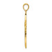 14K Yellow Gold Enameled Latin Cross Pendant - (A84-746) 14K Yellow Gold Enameled Latin Cross Pendant - (A84-746)