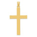 14K Yellow Gold Polished Cross Pendant 50mm length - (B11-363) 14K Yellow Gold Polished Cross Pendant 50mm length - (B11-363)