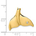 14K Yellow Gold Diamond Whale Tail Slide - (B13-274) 14K Yellow Gold Diamond Whale Tail Slide - (B13-274)