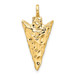 14K Yellow Gold Arrow Head Charm - (A82-479)
