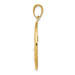 14K Yellow Gold Fleur De Lis On Oval Disk Pendant - (A84-989) 14K Yellow Gold Fleur De Lis On Oval Disk Pendant - (A84-989)