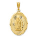 14K Yellow Gold Polished & Diamond-cut Lady of Guadalupe Oval Pendant - (A85-680) 14K Yellow Gold Polished & Diamond-cut Lady of Guadalupe Oval Pendant - (A85-680)