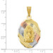 14K Yellow Gold Two-tone & Diamond-cut Lady of Guadalupe Oval Pendant - (A85-906) 14K Yellow Gold Two-tone & Diamond-cut Lady of Guadalupe Oval Pendant - (A85-906)