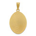 14K Yellow Gold Two-tone & Diamond-cut Lady of Guadalupe Oval Pendant - (A85-906) 14K Yellow Gold Two-tone & Diamond-cut Lady of Guadalupe Oval Pendant - (A85-906)