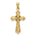 14K Yellow Gold Polished Cross With X Center Charm Pendant - (A92-681) 14K Yellow Gold Polished Cross With X Center Charm Pendant - (A92-681)