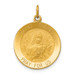 14K Yellow Gold Saint Theresa Medal Charm 19mm width - (A98-577)