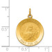 14K Yellow Gold Saint Theresa Medal Charm 19mm width - (A98-577)