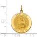 14K Yellow Gold Saint John Medal Pendant 19mm width - (B11-246)