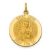 14K Yellow Gold Saint John Medal Pendant 19mm width - (B11-246)