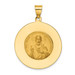 14K Yellow Gold Queen of the Holy Scapular Reversible Medal Pendant - (B11-448) 14K Yellow Gold Queen of the Holy Scapular Reversible Medal Pendant - (B11-448)