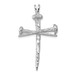14K White Gold Cross Charm 42mm length - (B11-539) 14K White Gold Cross Charm 42mm length - (B11-539)