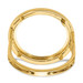 14K Yellow Gold 1/10th American Eagle Coin Diamond-cut Coin Ring - Size: 7 - (B32-691) 14K Yellow Gold 1/10th American Eagle Coin Diamond-cut Coin Ring - Size: 7 - (B32-691)