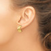 14K Yellow Gold Omega Clip Non-pierced Earrings 16mm length - (B36-941) 14K Yellow Gold Omega Clip Non-pierced Earrings 16mm length - (B36-941)