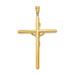 14k Two Tone Gold Polished 2 inch Crucifix Pendant - (A85-794) 14k Two Tone Gold Polished 2 inch Crucifix Pendant - (A85-794)