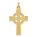 14K Yellow Gold Celtic Cross Charm 37mm length - (B11-583) 14K Yellow Gold Celtic Cross Charm 37mm length - (B11-583)