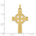 14K Yellow Gold Celtic Cross Charm 37mm length - (B11-583) 14K Yellow Gold Celtic Cross Charm 37mm length - (B11-583)