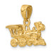 14K Yellow Gold 3-D Locomotive Charm Pendant - (A84-240) 14K Yellow Gold 3-D Locomotive Charm Pendant - (A84-240)