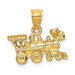 14K Yellow Gold 3-D Locomotive Charm Pendant - (A84-240) 14K Yellow Gold 3-D Locomotive Charm Pendant - (A84-240)