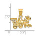 14K Yellow Gold 3-D Locomotive Charm Pendant - (A84-240) 14K Yellow Gold 3-D Locomotive Charm Pendant - (A84-240)