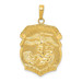 14K Yellow Gold Polished Large Saint Michael Protect Us Medal Pendant - (A85-913) 14K Yellow Gold Polished Large Saint Michael Protect Us Medal Pendant - (A85-913)