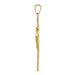 14K Yellow Gold Cross with St. Jude Medal Pendant - (A97-988)